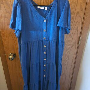 Susan Graver Linen Blend Dress